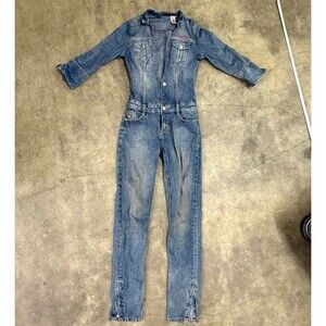 Vintage retro y2k Pepe Jeans low cut denim jumpsuit
